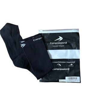 Compressionz black compression socks NWT